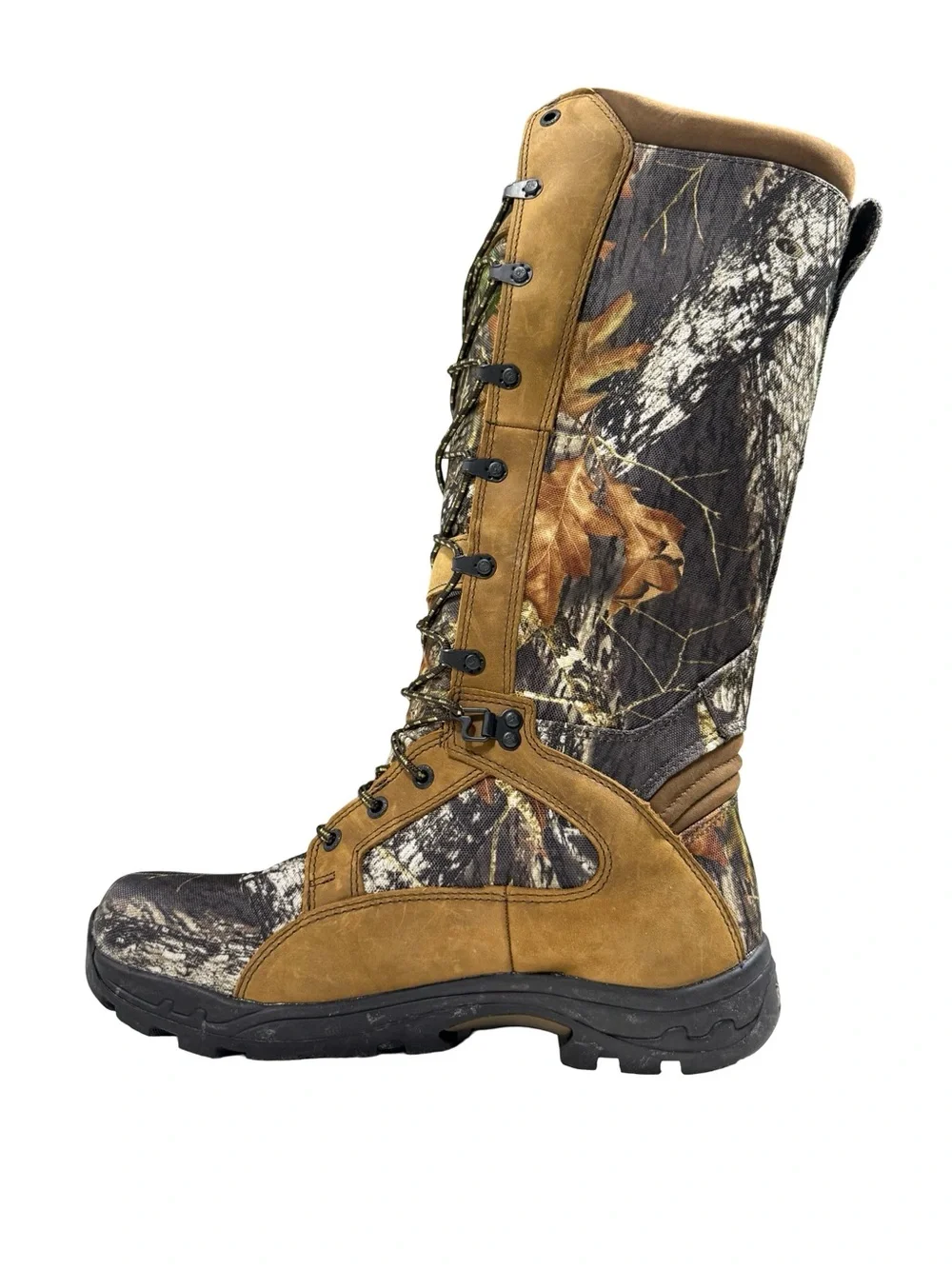 Rocky 16” Pro Lite Snake Boots Mossy Camo Hunting Waterproof Tactical Mens 9 USA